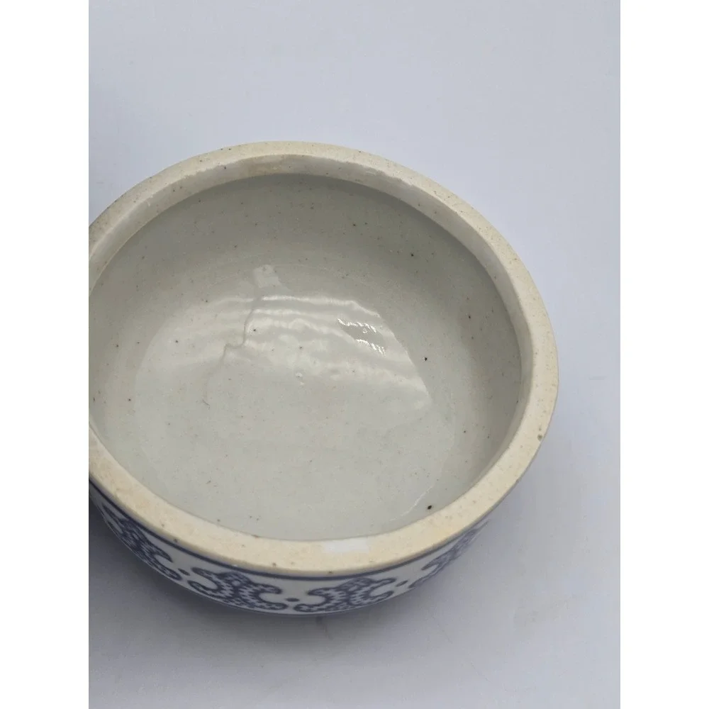 Chinese Porcelain Ginger Jar Double Happiness Blue & White Floral Chinoiserie 8